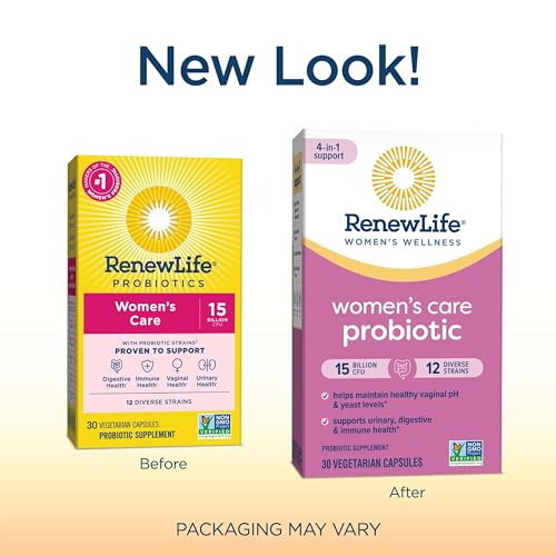 Renew Life Women's Probiotic Capsules, Supports pH Balance for Women, Vaginal, Urinary - AB Mystery