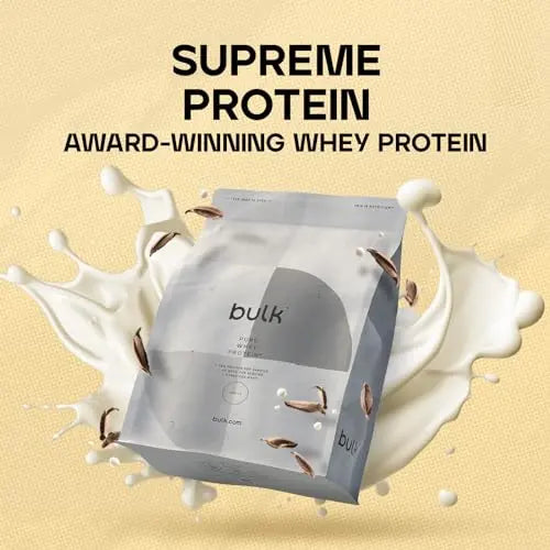 Bulk Pure Whey Protein Powder Shake, Vanilla, 1 kg, Packaging May Vary Bulk
