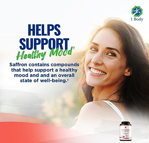 1 Body Saffron Extract 8825 – Antioxidant & Mood Support Saffron Supplement - AB Mystery