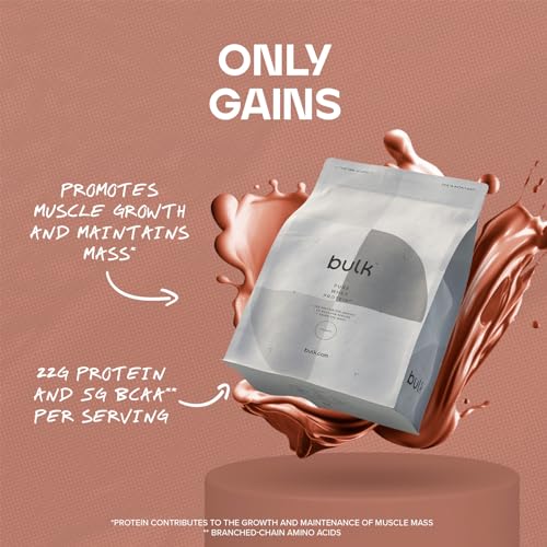 Bulk Pure Whey Protein Powder Shake, Tiramisu, 1 kg, Packaging May Vary Bulk