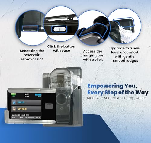(2023-24 Model) A1C Pump Case, 360 Rotating Case for Tandem Tslim, t:Slim X2, t:Slim G4
