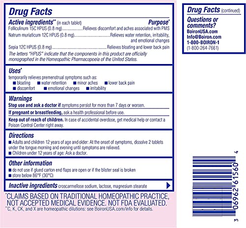 Boiron Cyclease PMS Twin Pack, 120 Tablets Count - AB Mystery