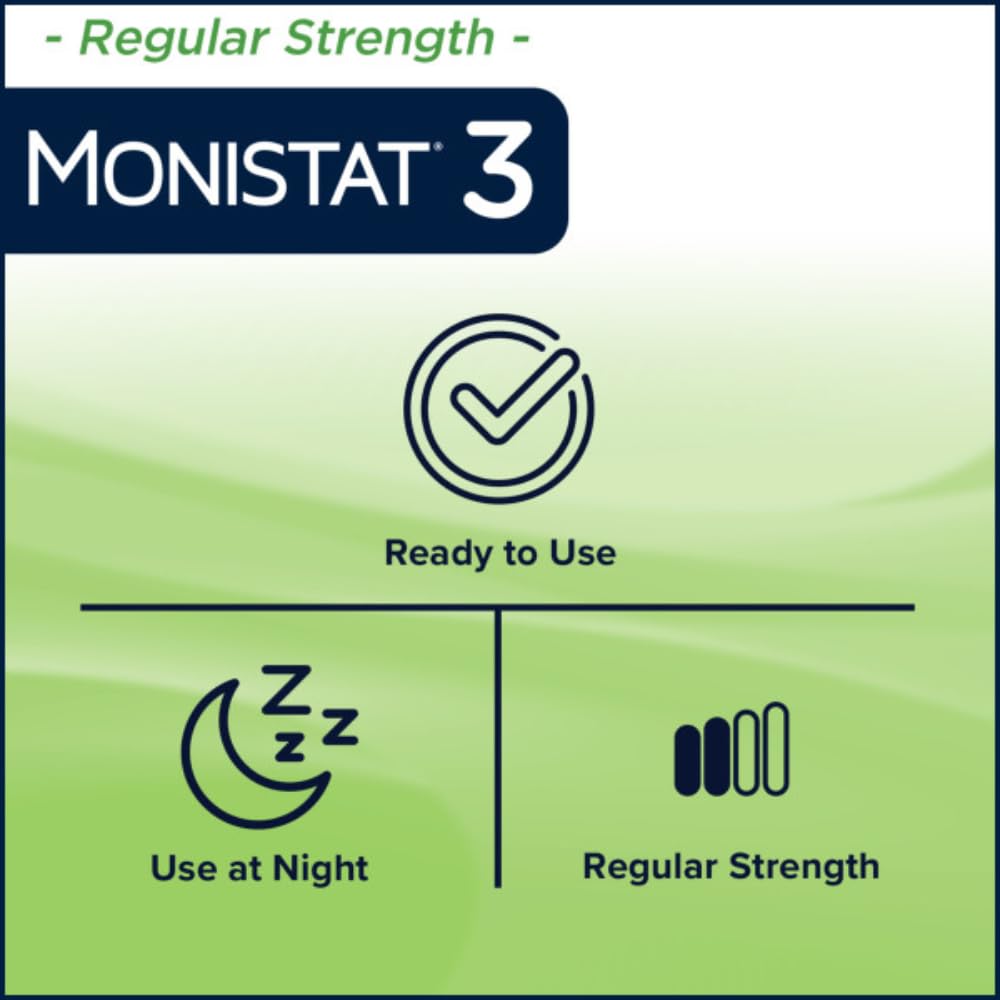 Monistat 3 Vaginal Cream, 3-Day Treatment Combination Pack, 3 Ovule Inserts and External Cream - AB Mystery