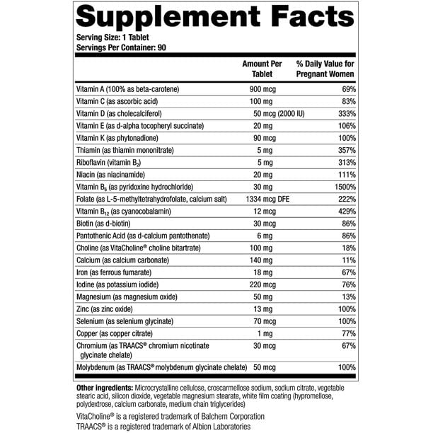 yhn Core Preconception Vitamin & Mineral Supplement (90 Day Supply) | Prenatal Vitamin & Fertility yhn