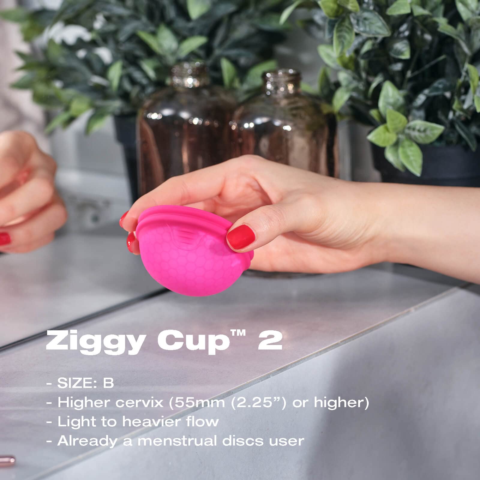 Intimina Ziggy Cup 2 - Extra-Thin Reusable Menstrual Disc, Period Cup, Disposable Menstrual Cup - AB Mystery