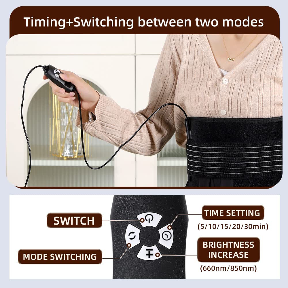 GLAXOSMITHKLINE C.HEALTH.SpA LED Therapy Belt,Infrared Red Light Therapy Belt Device - AB Mystery