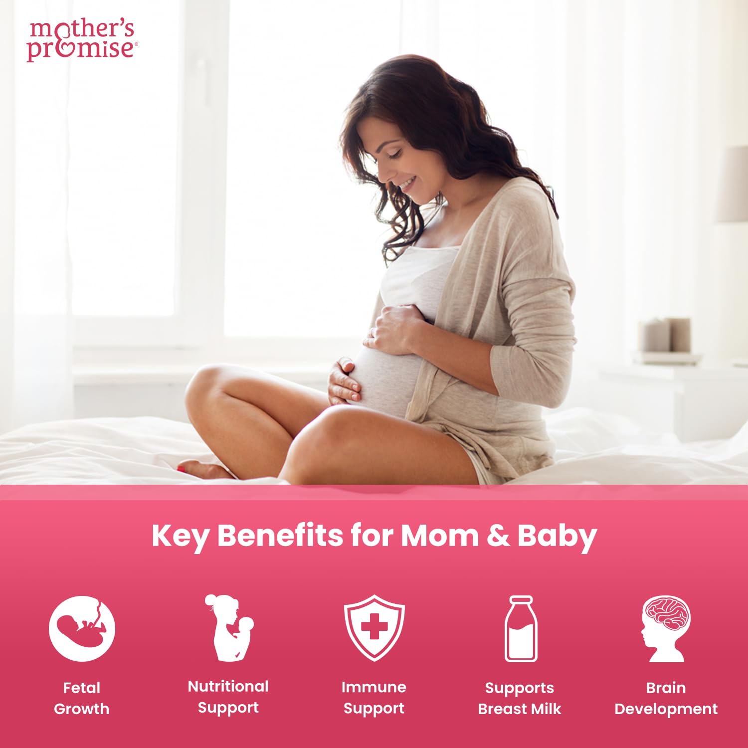 Prenatal & Postnatal Multivitamin for Women | Sugar Free Liquid Prenatal Vitamins for Women Mother's Promise