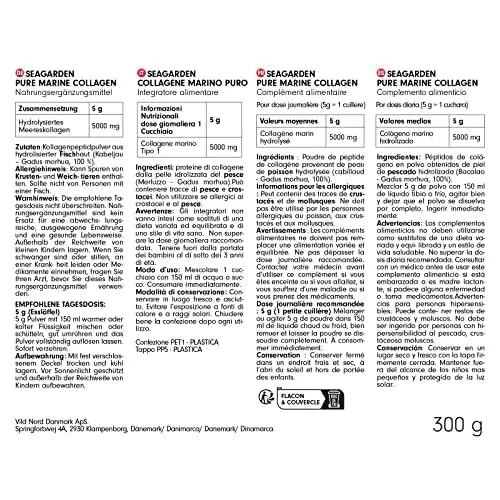 Seagarden Pure Marine Collagen Powder (Type I & III) | Wild-Caught Arctic Cod SEAGARDEN