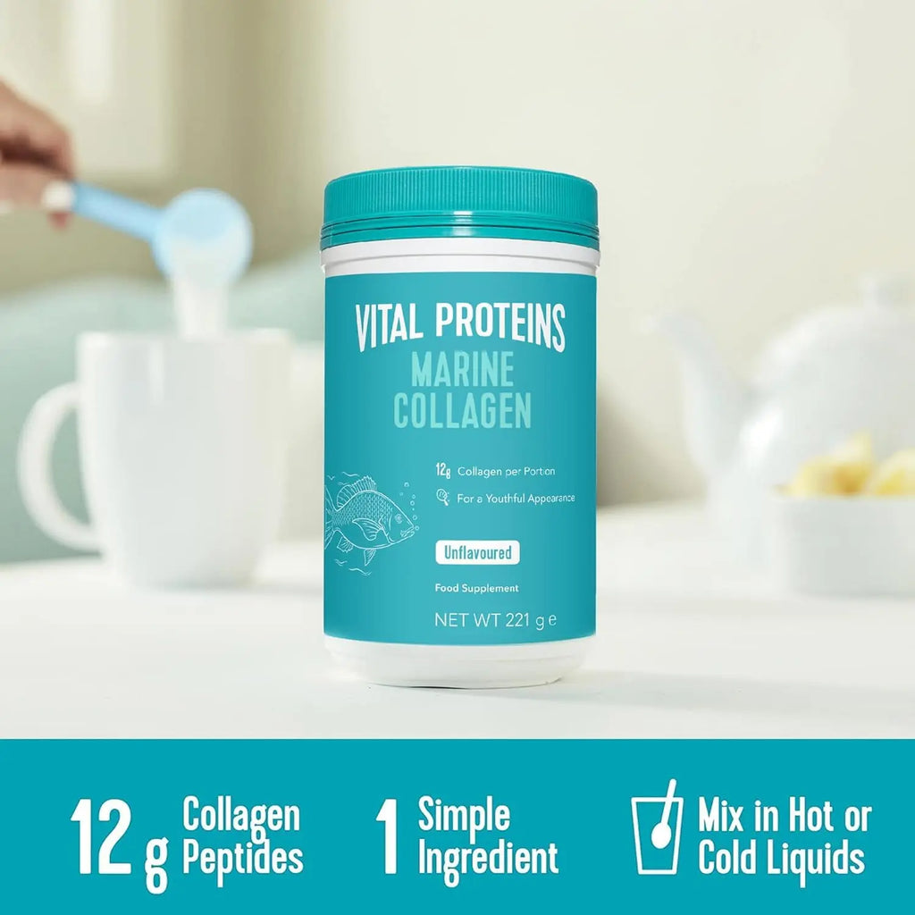 Vital Proteins Marine Collagen Peptides Powder Supplement - Hydrolyzed Collagen - AB Mystery