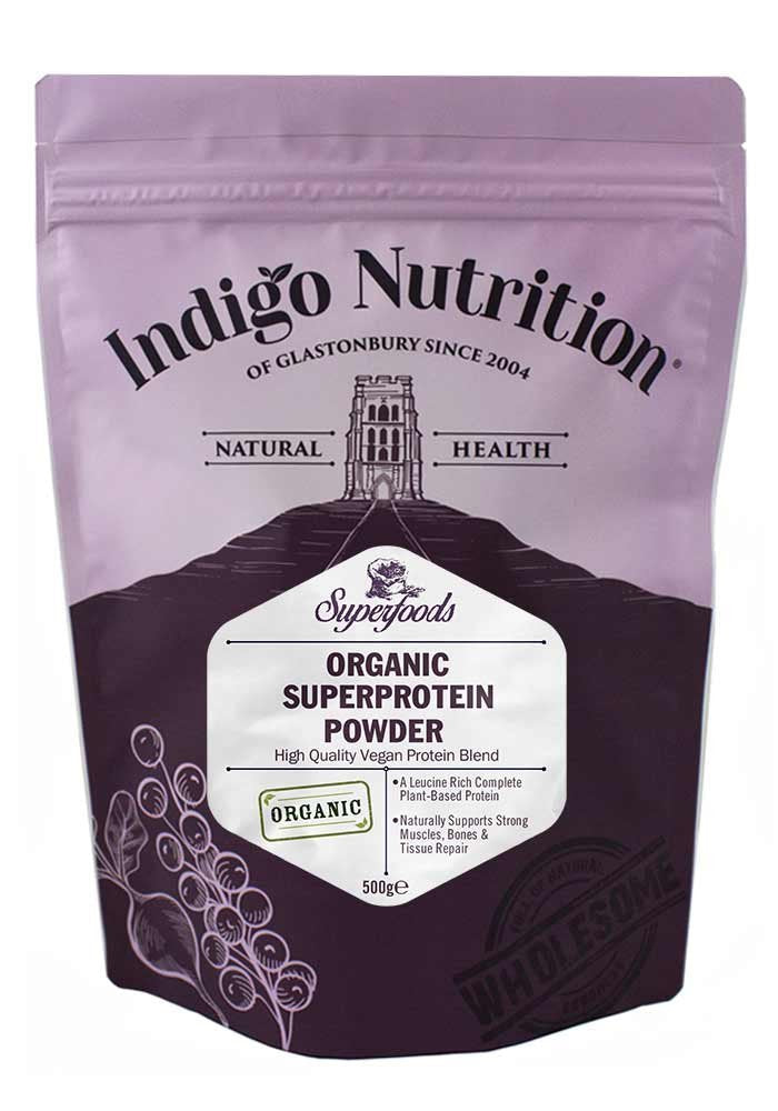 Organic Super Protein Powder - 250 Grams (Certified Organic) Indigo Herbs