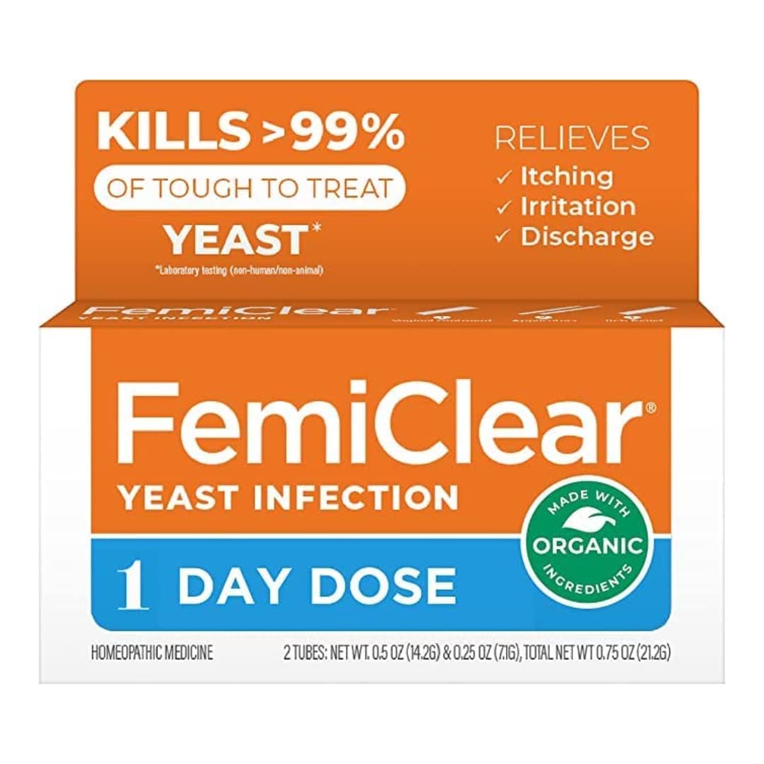 FemiClear 1-Day Dose Yeast Infection | Yeast Infection Relief | Homeopathic Solution