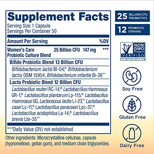 Renew Life Women’s Probiotic - Ultimate Flora Probiotic Women's Care, Shelf Stable - AB Mystery