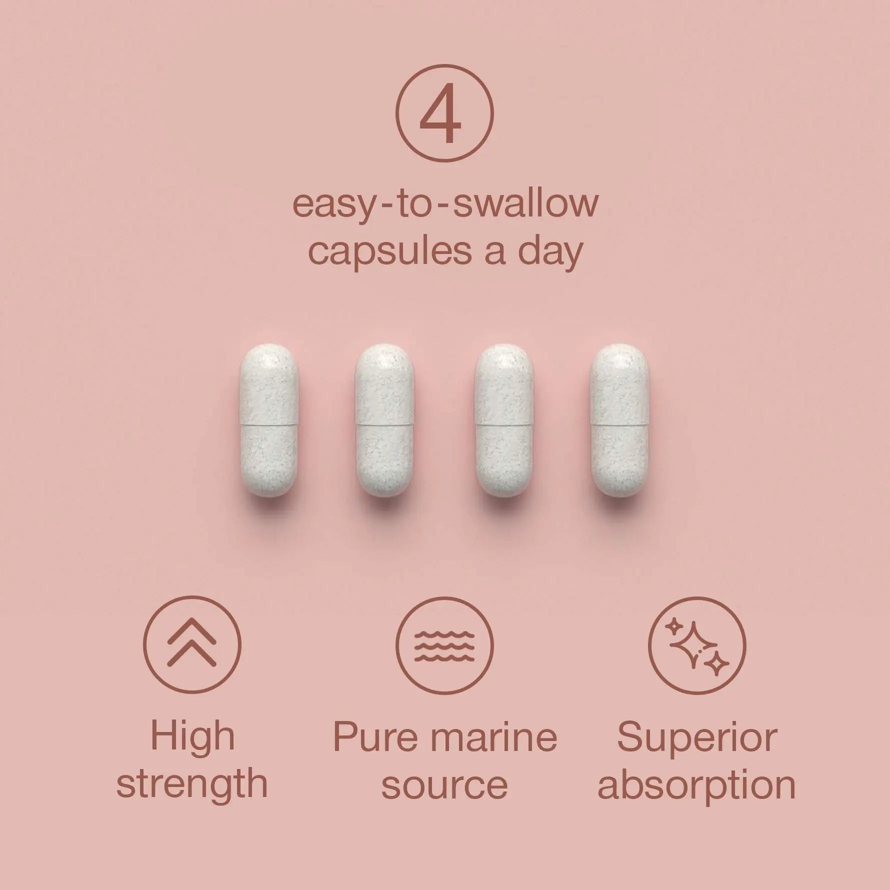 Marine Collagen Capsules 2400mg - with Hyaluronic Acid & Vitamin C - High Strength Collagen Supplements for Women & Men SuperSelf