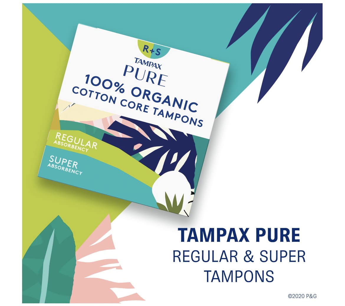 Tampax PURE COTTON 22-pack (11 Regular/11 Super) - AB Mystery