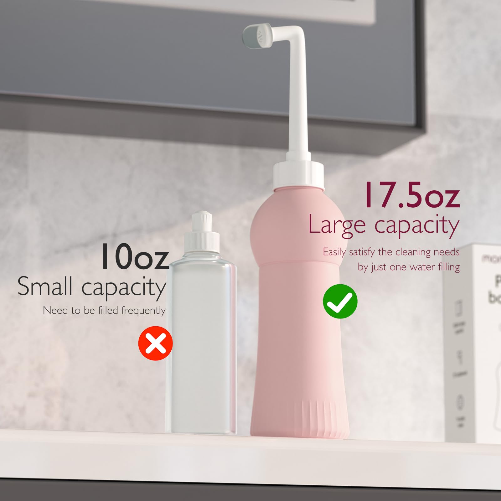 Momcozy 17oz Postpartum Upside Down Peri Bottle, Ergonomic, Perfect for Maternity Women Moms - AB Mystery