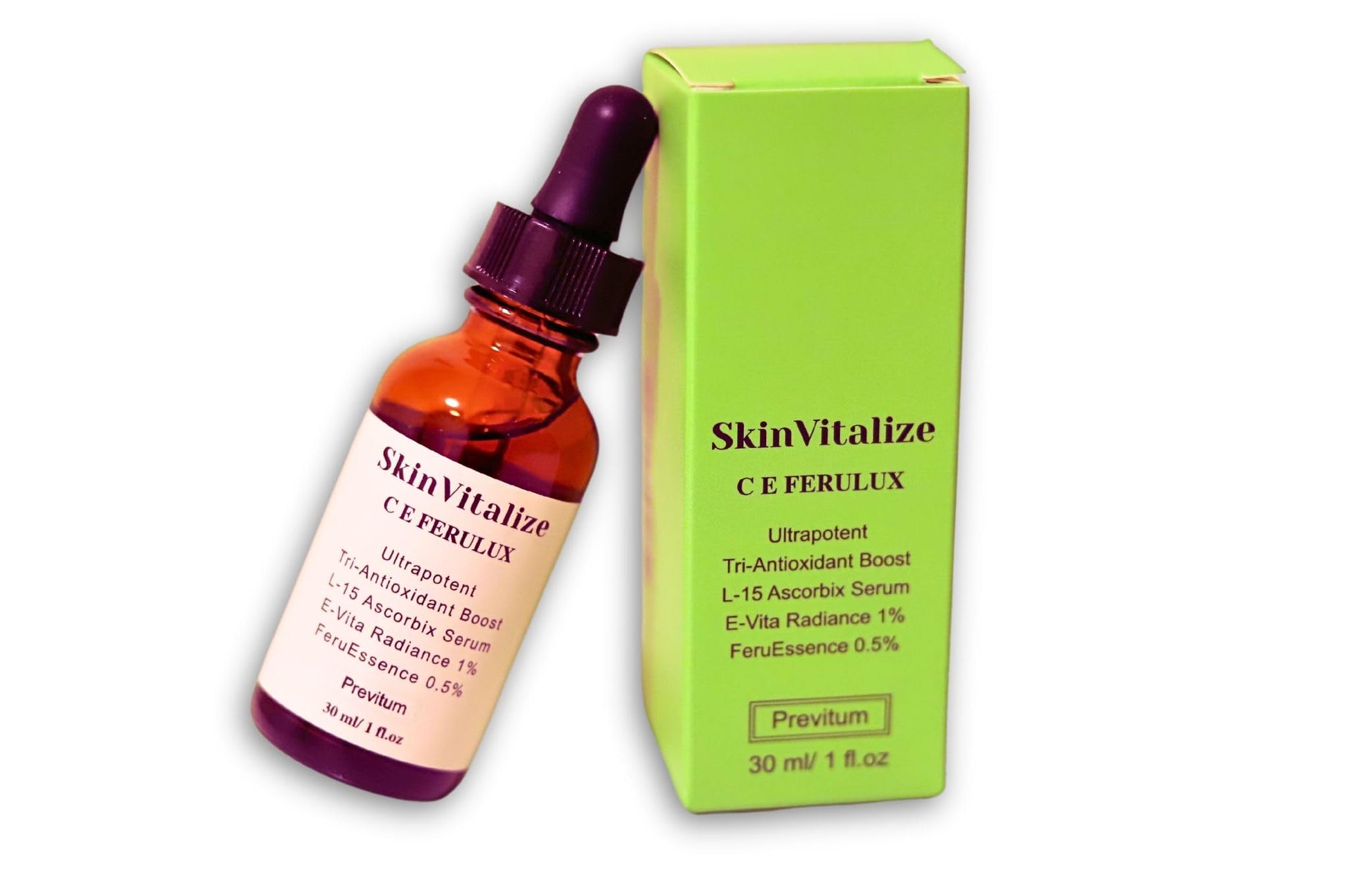 SkinVitalize C E ferulux Vitamin C Serum - 30ml: Advanced Formula for Fighting with Wrinkles - AB Mystery
