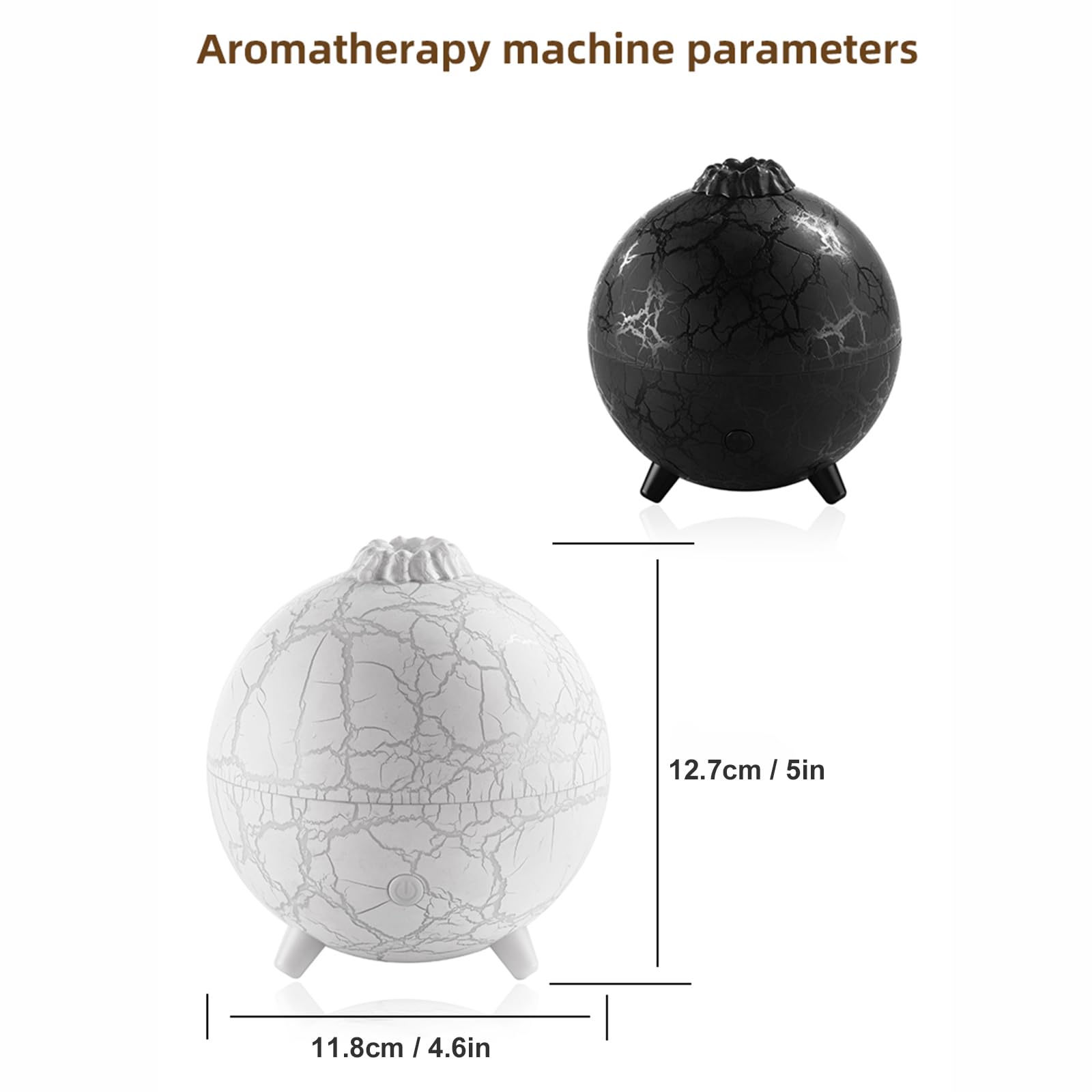 Volcano Humidifier Flame Aromatherapy Diffuser, 7 Colors Flame 200ml Essential Oil Diffusers - AB Mystery