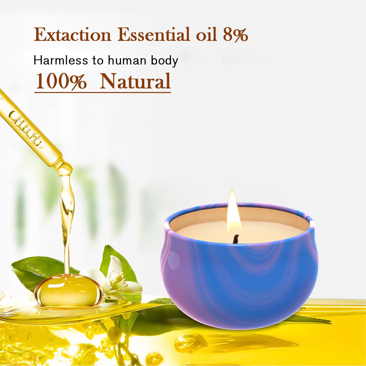 Scented Candles Set of 3, Aromatherapy Candle Set, Home Scented Candles for Winter, Holiday - AB Mystery