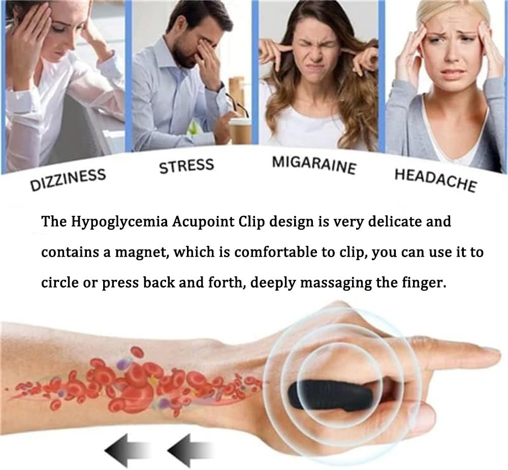 Hypoglycemic Acupoint Clip-Hypoglycemia Acupoint Clip, Sugar Control Li4 Acupressure Point Clip - AB Mystery