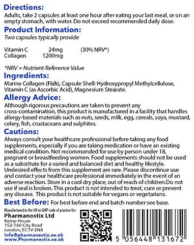 Marine Collagen C+ Supplement - Naticol® 1200 mg Marine Collagen - AB Mystery