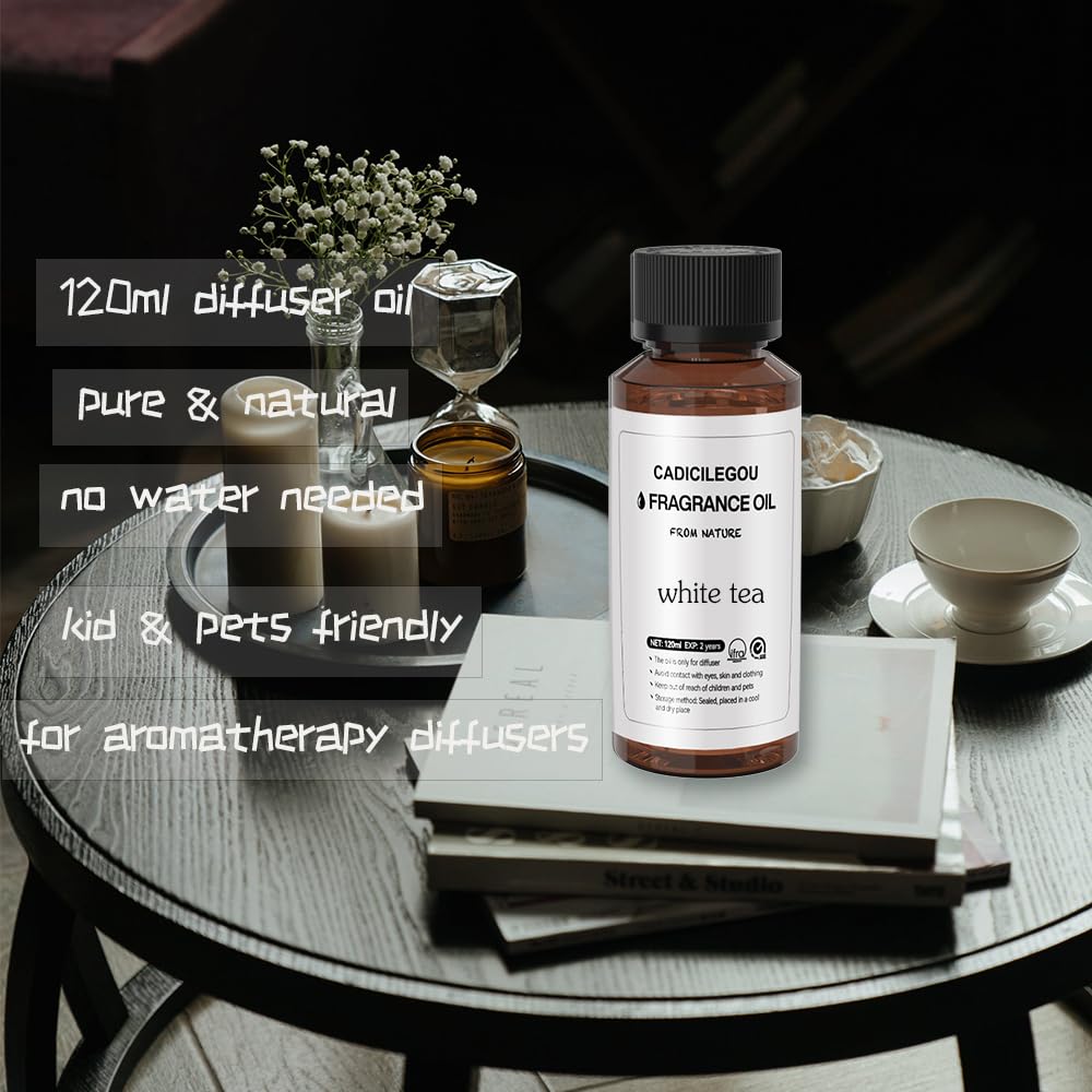 White Tea Essential Oils for Diffuser Hotel Collection - 100% Pure Orange Essential Oil Aromatherapy Oil - AB Mystery