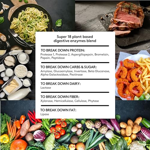 Youth & Tonic Enzymes for Digestion Full Spectrum for Bloating, Gut Health & Digestive Support - AB Mystery