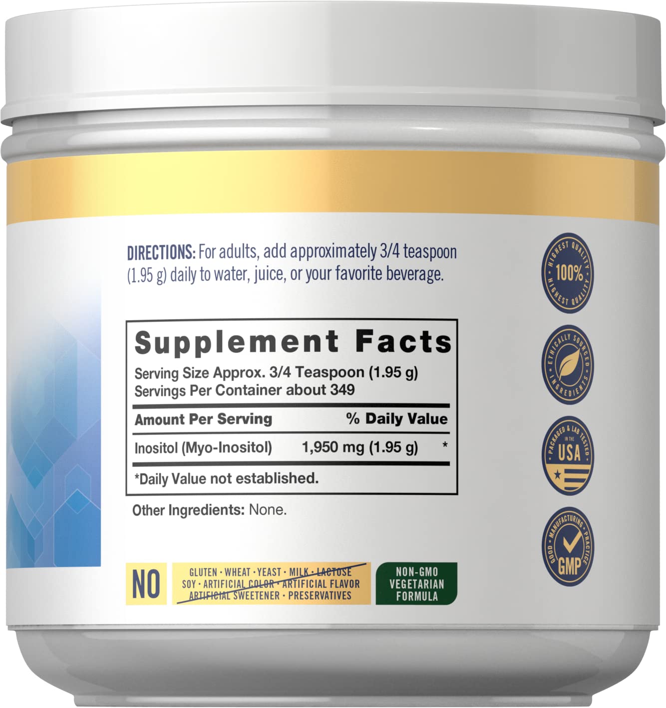 Carlyle Myo-Inositol Powder Supplement | 1.5 lbs | Naturally Occuring Compound - AB Mystery