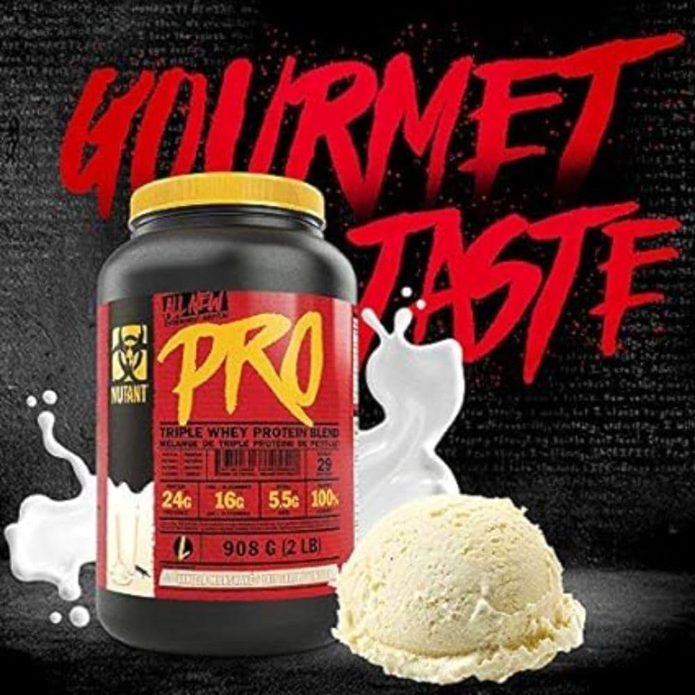 Mutant Pro – Triple Whey Protein Supplement – Time-Released for Enhanced Amino Acid Absorption Mutant