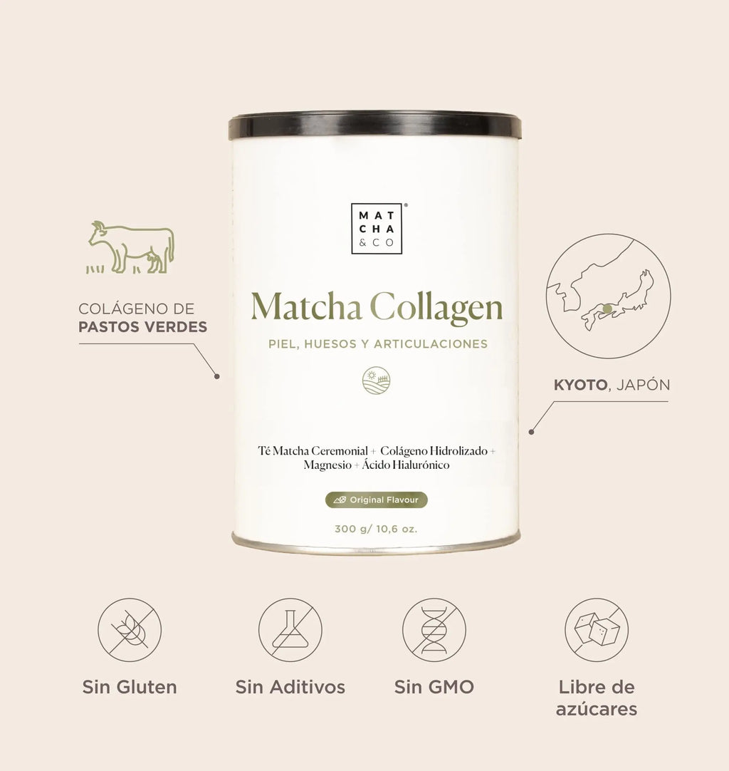 Collagen with Magnesium, Matcha Tea and Hyaluronic Acid. Joints, skin and nails - AB Mystery