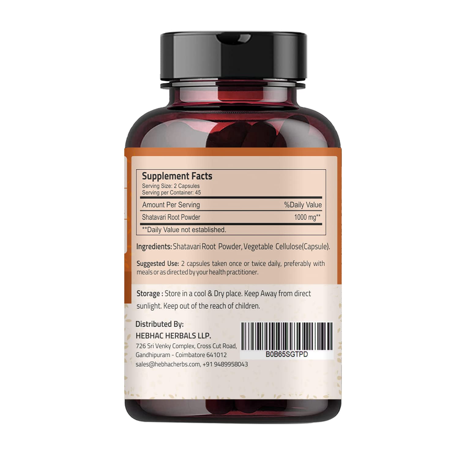 Ireya Ayurveda Shatavari Capsules (90 Capsjules) 1000 mg Organic Shatavari Capsules Lactation - AB Mystery