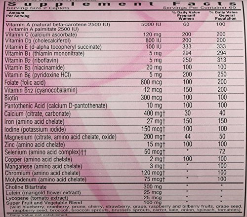 Bluebonnet Early Promise Prenatal Gentle Multiple Caplets, 120 Count, Pink Bluebonnet