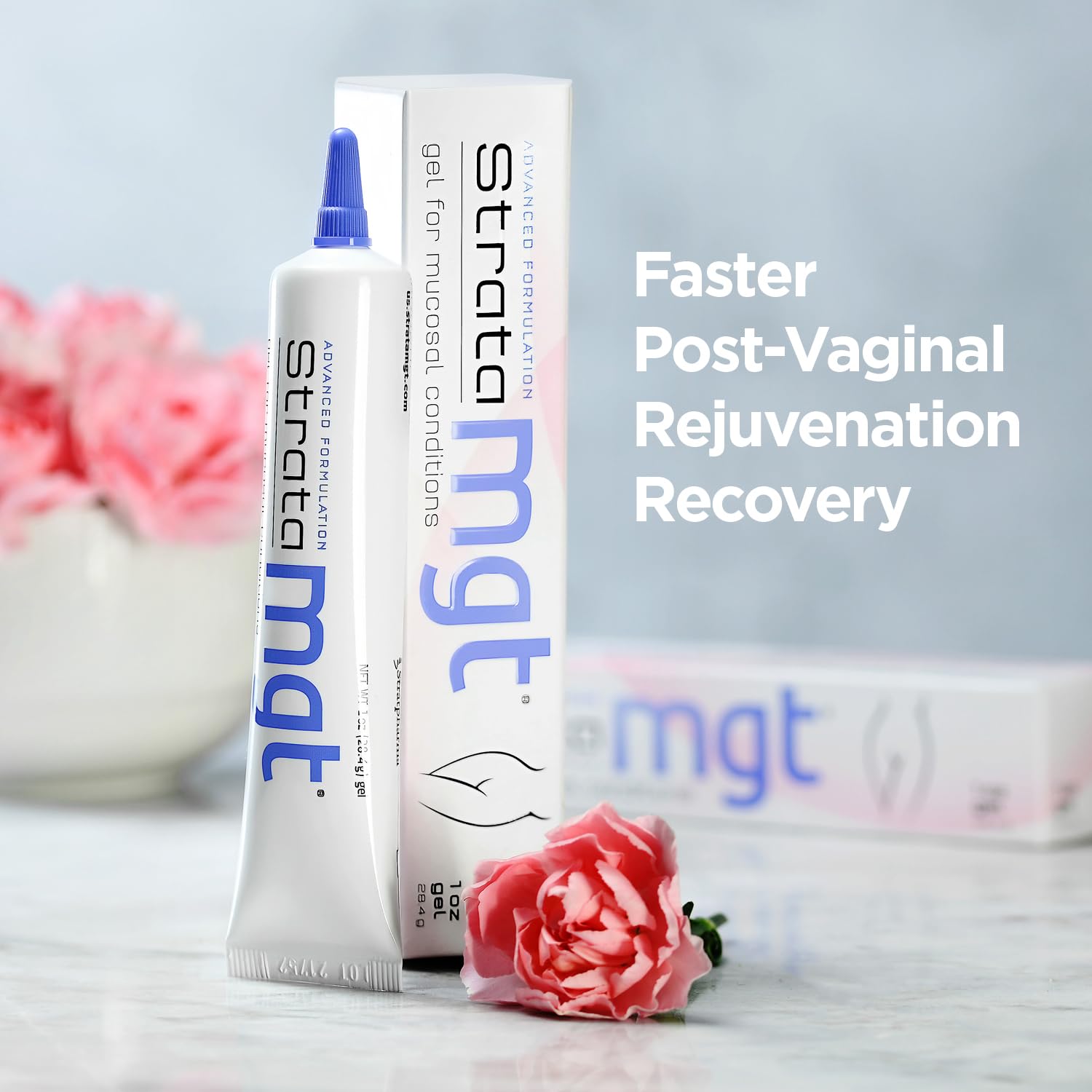 StrataMGT Vaginal Moisturizer - Non-Hormonal & Non-Steroidal- Post Menopause Support - AB Mystery