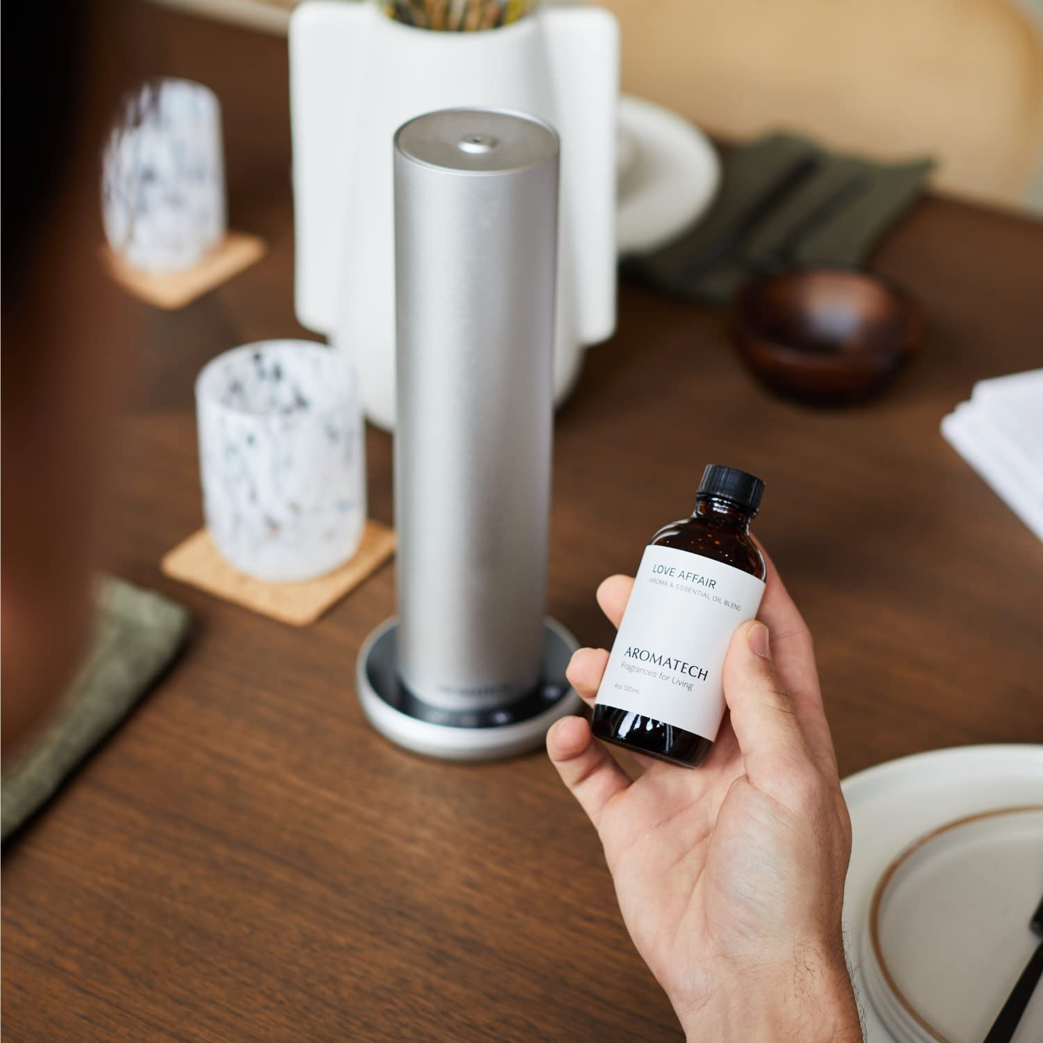 AromaTech Love Affair Aroma Essential Oil Blend, Pure Aromatherapy Diffuser Oil with Jasmine - AB Mystery