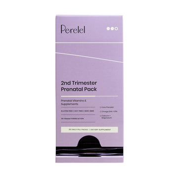 Perelel 2nd Trimester Prenatal Pack - Daily Pregnancy Vitamins - Omega DHA Prenatal Vitamins