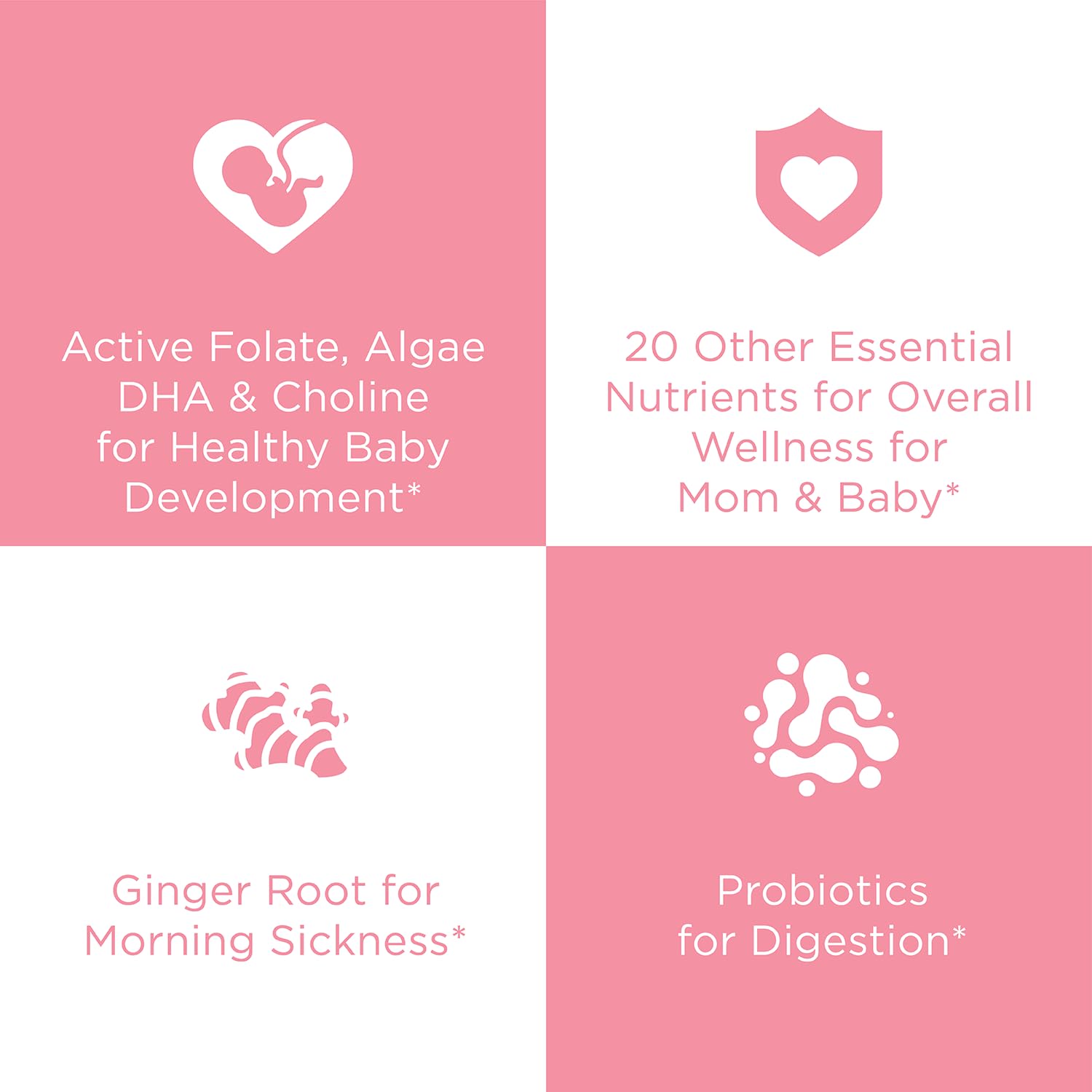 Hyland's Naturals Easy Morning Prenatal Multivitamin + Digestive Health & Morning Sickness Relief Hyland's