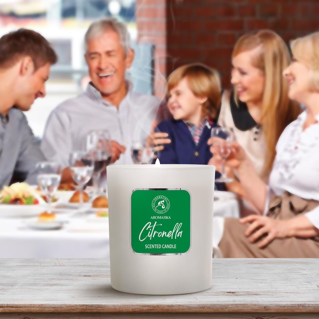 Scented Candle Citronella 200g - Aromatherapy Candle - Soy Wax Candles for Home Scented - AB Mystery