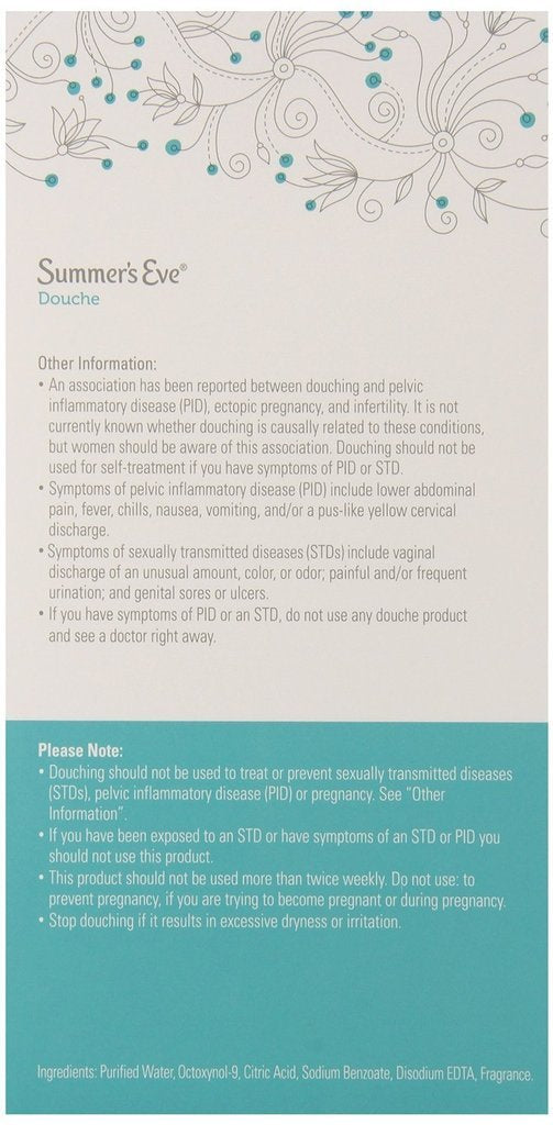 (Pack of 4 Bottles) Summer's Eve Fresh Scent Douche Vinegar & Water, Feminine Wash, 4.5oz Bottles - AB Mystery