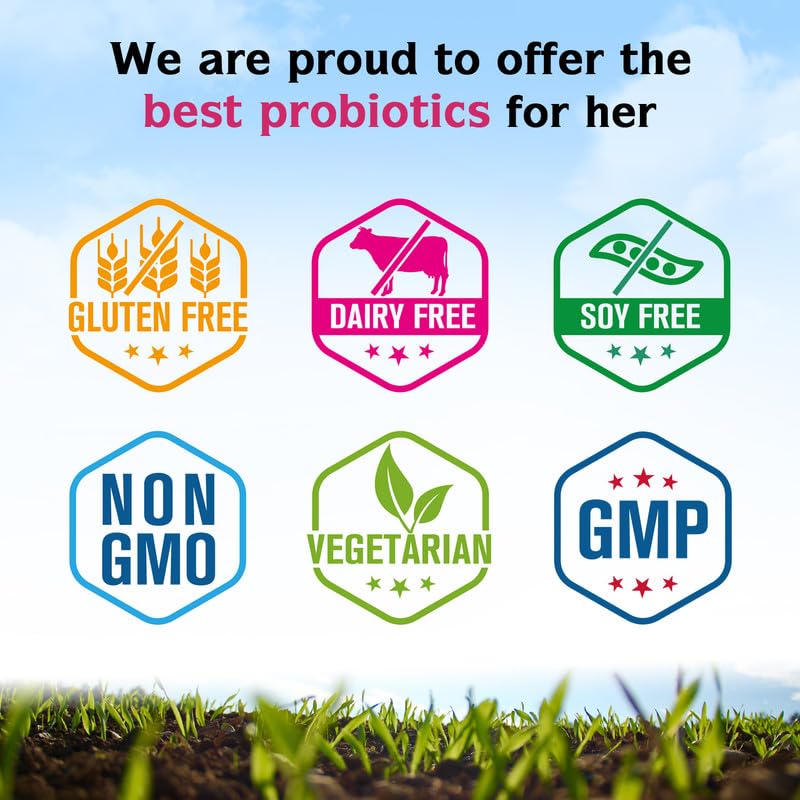 Innate Vitality Women’s Probiotics, 100 Billion CFUs 18 Strains, with Cranberry, Vitamin C - AB Mystery