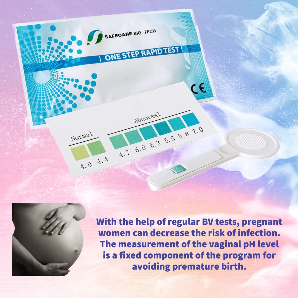 One Step Vaginal pH Bacterial Vaginosis Test Kit, 5 Test Kits, BV, Yeast Infection, Feminine Vaginal Health - AB Mystery