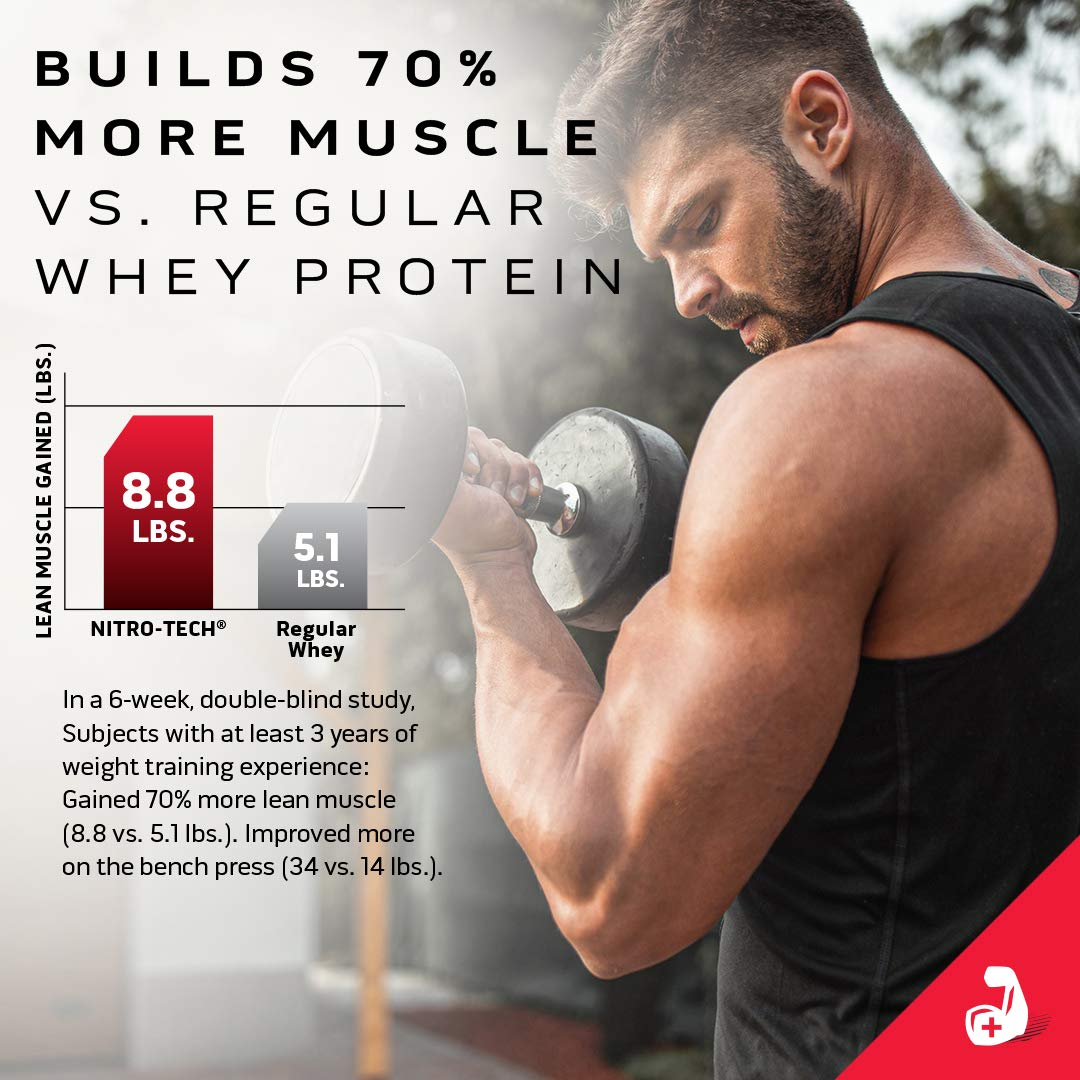 Muscletech Whey Protein Powder (Milk Chocolate, 10 Pound) - Nitro-Tech Muscle Building - AB Mystery