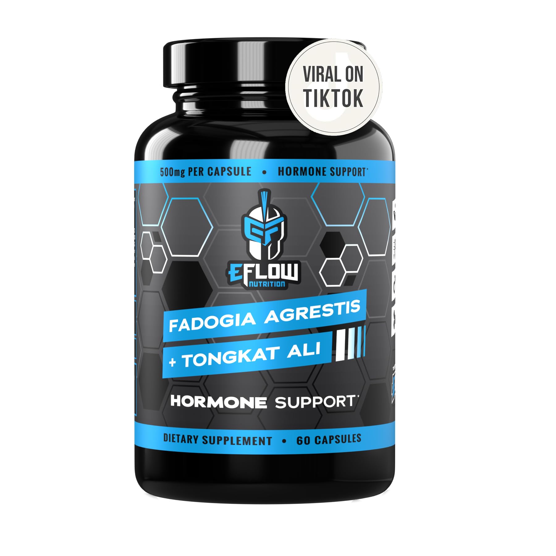 eFlow Nutrition Fadogia Agrestic + Tongkat Ali - [2-in-1] Natural Performance Supplement 