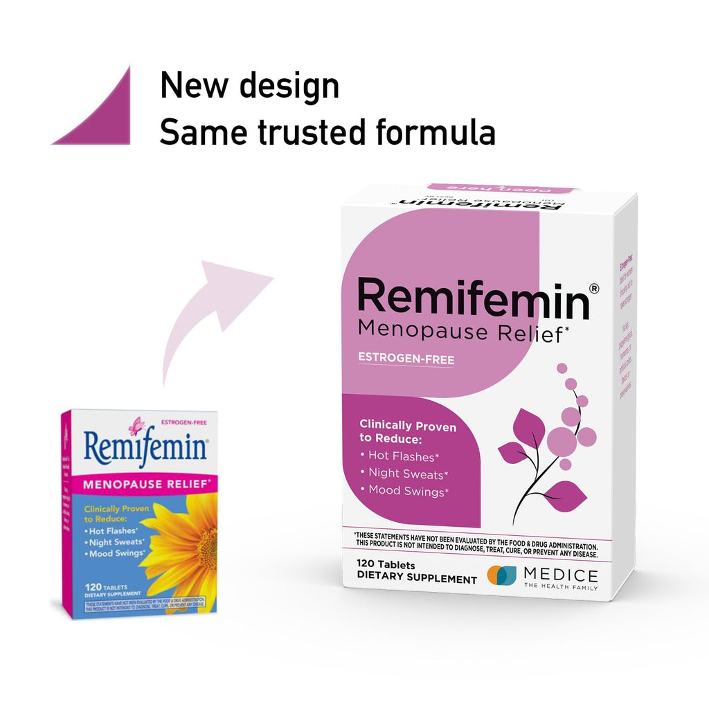 Remifemin - Menopause Symptoms Relief - Clinically Proven Ingredients - Menopause Supplements Remifemin