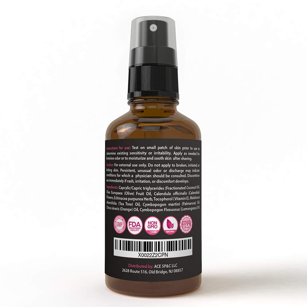 pHresh Feminine Spray - 100% All Natural Yoni Oil for Women - with Tea Tree, Lemongrass, Orange Essential Oils - AB Mystery