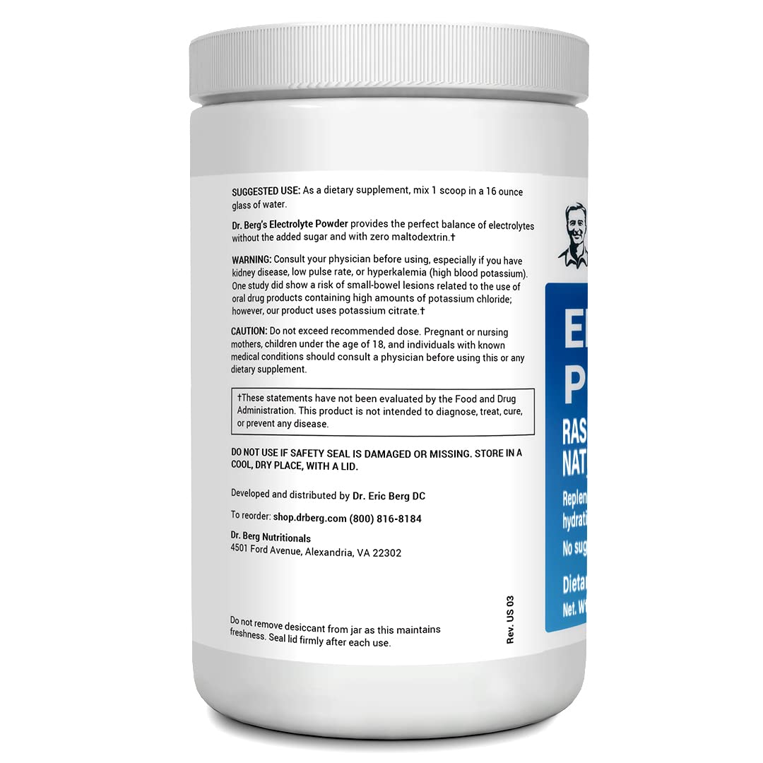 Dr. Berg's Electrolyte Powder 100 Servings Bundle - Raspberry Lemon & Lemonade - AB Mystery