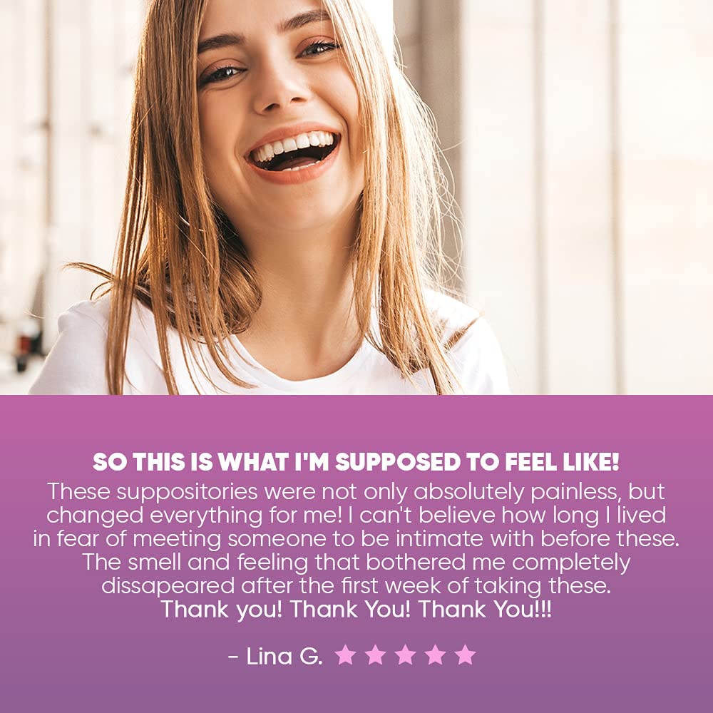 Seroflora Boric Acid Vaginal Suppositories - Promotes Vaginal pH Balance and Odor Control - AB Mystery