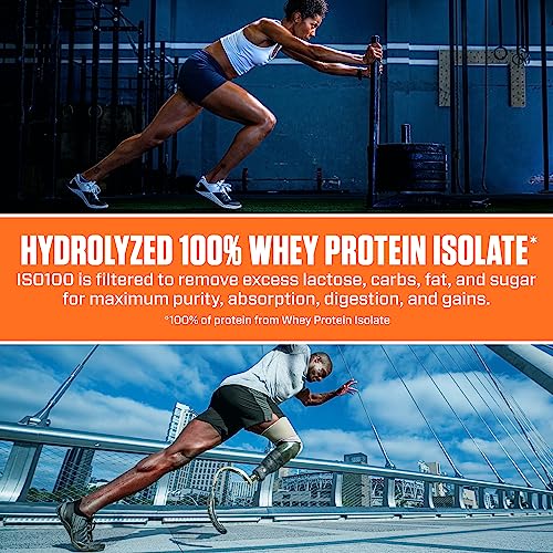 Dymatize ISO100 Hydrolyzed 100% Whey Isolate Protein Powder in Dunkin' Cappuccino - AB Mystery