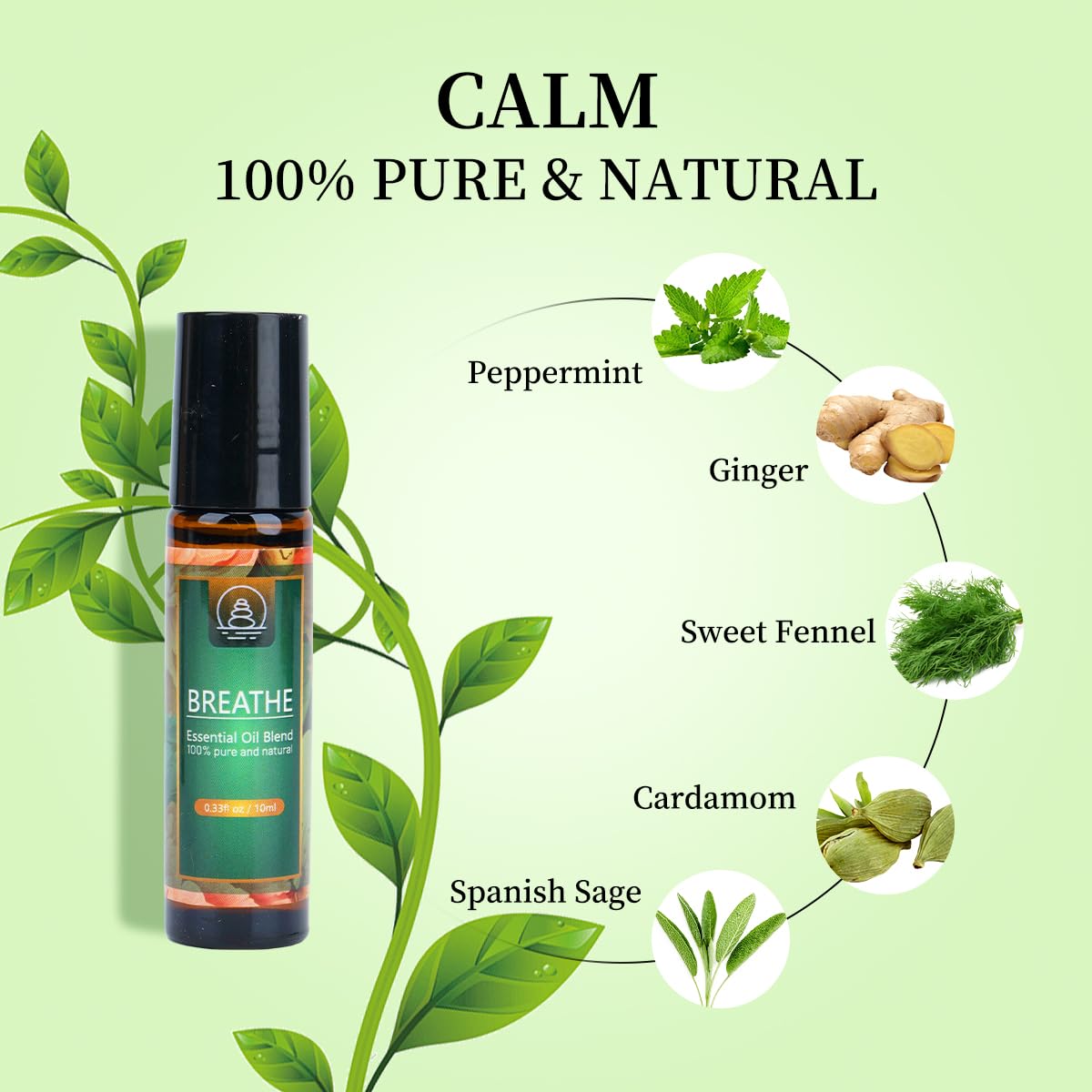 Breathe Easy Essential Oil Blend - Relief for Allergy, Sinus, Cough, and Congestion - Therapeutic - AB Mystery