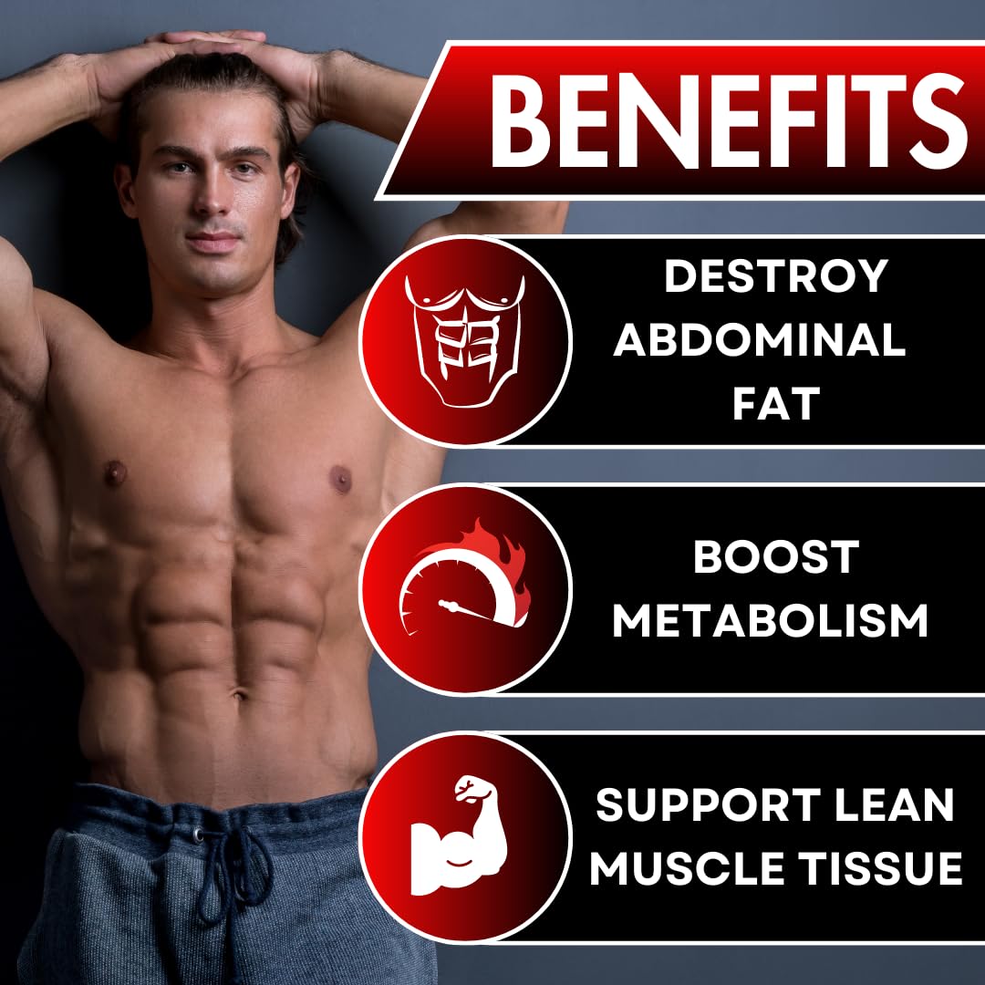 UNALTERED Belly Fat Burner for Men - Lose Belly Fat, Tighten Abs, Support Lean Muscle - AB Mystery