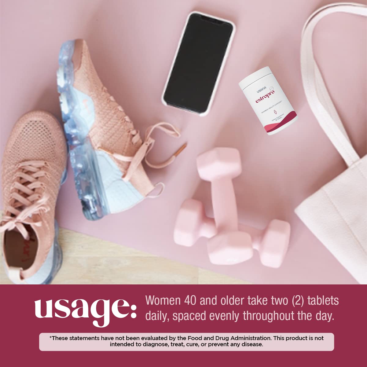 USANA EstroPro with Phytoestrogens for Symptomatic Support During Menopause* - 56 Tablets - AB Mystery