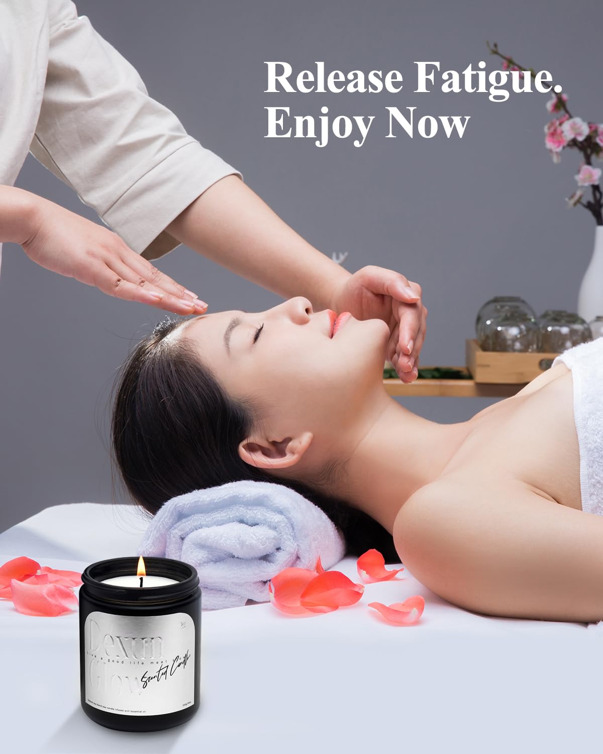 Aromatherapy Candle, Handcrafted with Natural Soy Wax and Essential Oils for Home Scented Appreciation - AB Mystery